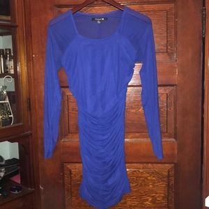 Purple body con club dress